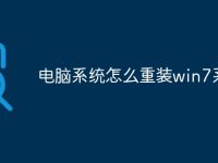 电脑系统怎么重装win7系统-路由网