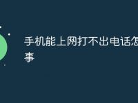 手机能上网打不出电话怎么回事-路由网