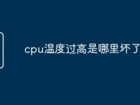 cpu温度过高是哪里坏了-路由网