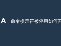 命令提示符被停用如何开启-路由网
