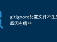 gitignore配置文件不生效的原因有哪些-路由网