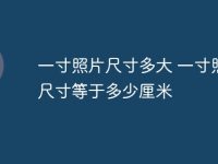 一寸照片尺寸多大 一寸照片尺寸等于多少厘米-路由网