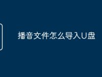 播音文件怎么导入U盘-路由网
