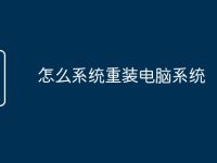 怎么系统重装电脑系统-路由网