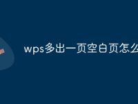 wps多出一页空白页怎么删除-路由网