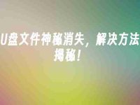 U盘文件神秘消失，解决方法揭秘！-路由网