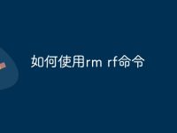 如何使用rm rf命令-路由网