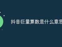 抖音巨量算数是什么意思-路由网