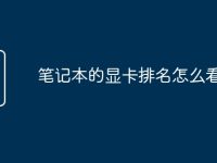笔记本的显卡排名怎么看-路由网