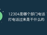 12304是哪个部门电话 12304打电话过来是干什么的-路由网