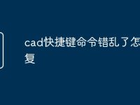 cad快捷键命令错乱了怎么恢复-路由网