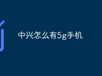 中兴怎么有5g手机-路由网