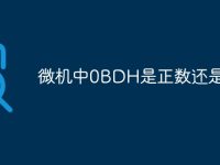 微机中0BDH是正数还是负数-路由网