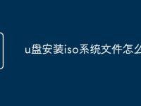 u盘安装iso系统文件怎么安装-路由网