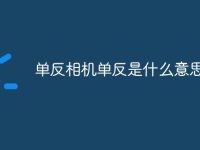 单反相机单反是什么意思-路由网