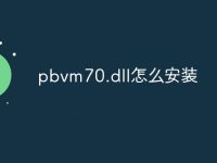 pbvm70.dll怎么安装-路由网