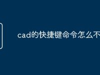 cad的快捷键命令怎么不对-路由网
