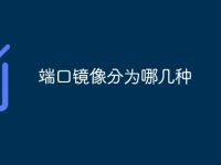 端口镜像分为哪几种-路由网