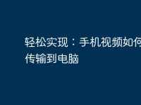 轻松实现：手机视频如何快速传输到电脑-路由网