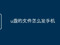 u盘的文件怎么发手机-路由网