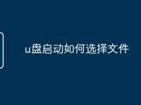u盘启动如何选择文件-路由网