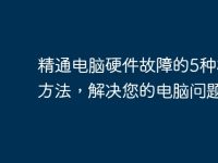 精通电脑硬件故障的5种检测方法，解决您的电脑问题-路由网