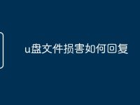 u盘文件损害如何回复-路由网