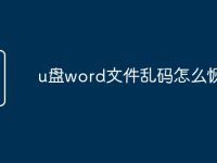 u盘word文件乱码怎么恢复-路由网