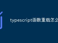 typescript函数重载怎么声明-路由网