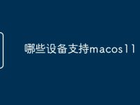 哪些设备支持macos11-路由网