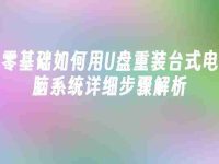 零基础如何用U盘重装台式电脑系统详细步骤解析-路由网