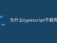 为什么typescript不能用-路由网