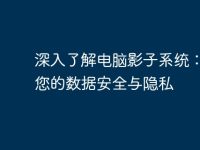 深入了解电脑影子系统:保护您的数据安全与隐私-路由网
