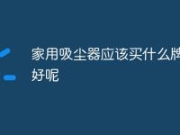 家用吸尘器应该买什么牌子的好呢-路由网