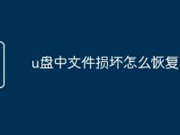u盘中文件损坏怎么恢复-路由网