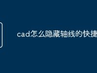 cad怎么隐藏轴线的快捷命令-路由网