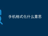 手机格式化什么意思-路由网