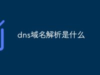 dns域名解析是什么-路由网