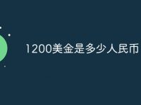 1200美金是多少人民币-路由网