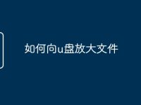 如何向u盘放大文件-路由网