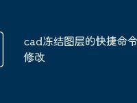 cad冻结图层的快捷命令怎么修改-路由网