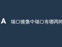 端口镜像中端口有哪两种角色-路由网