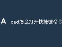 cad怎么打开快捷键命令栏-路由网