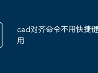 cad对齐命令不用快捷键怎么用-路由网