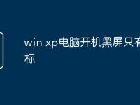 win xp电脑开机黑屏只有鼠标-路由网