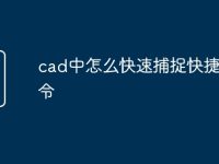cad中怎么快速捕捉快捷键命令-路由网