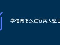 学信网怎么进行实人验证认证-路由网