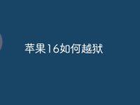 苹果16如何越狱-路由网
