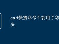 cad快捷命令不能用了怎么解决-路由网