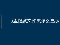 u盘隐藏文件夹怎么显示-路由网